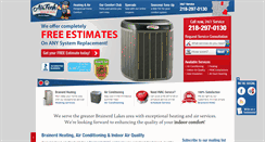 Desktop Screenshot of brainerdheatingandair.com